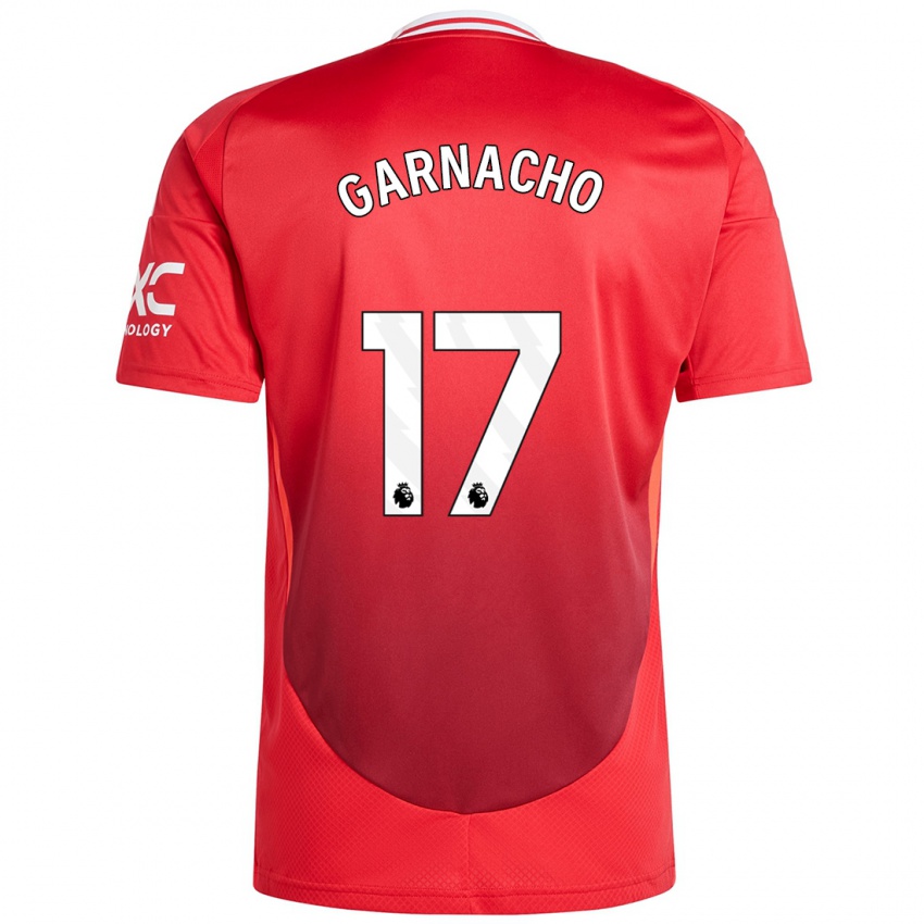 Kinderen Alejandro Garnacho #17 Felrood Thuisshirt Thuistenue 2024/25 T-Shirt