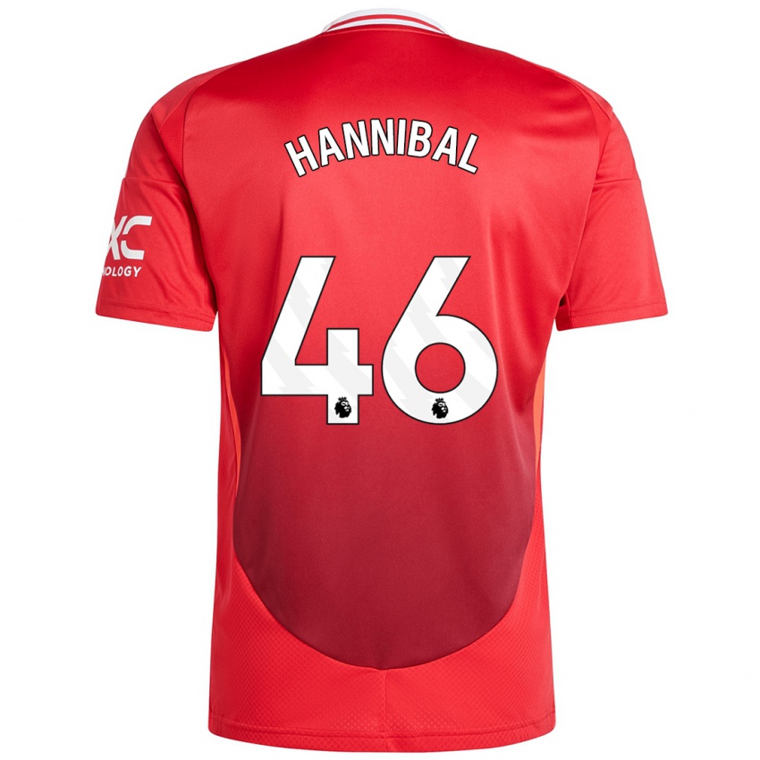 Kinderen Hannibal Mejbri #46 Felrood Thuisshirt Thuistenue 2024/25 T-Shirt