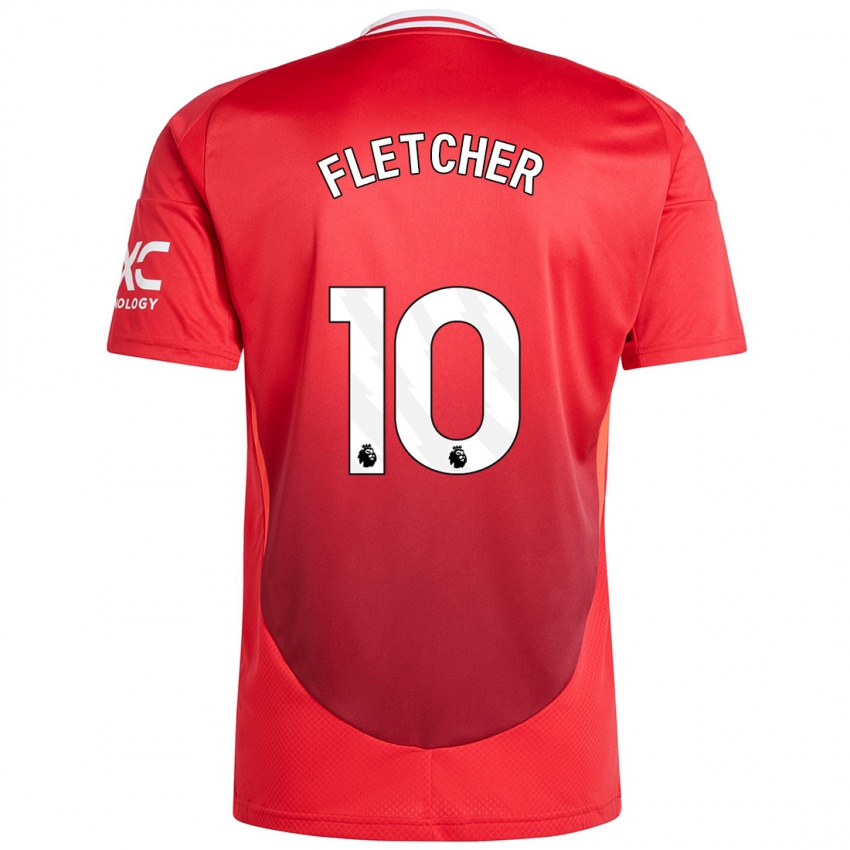 Kinderen Jack Fletcher #10 Felrood Thuisshirt Thuistenue 2024/25 T-Shirt