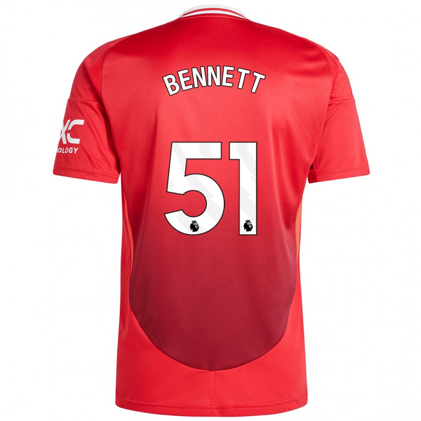 Kinderen Rhys Bennett #51 Felrood Thuisshirt Thuistenue 2024/25 T-Shirt