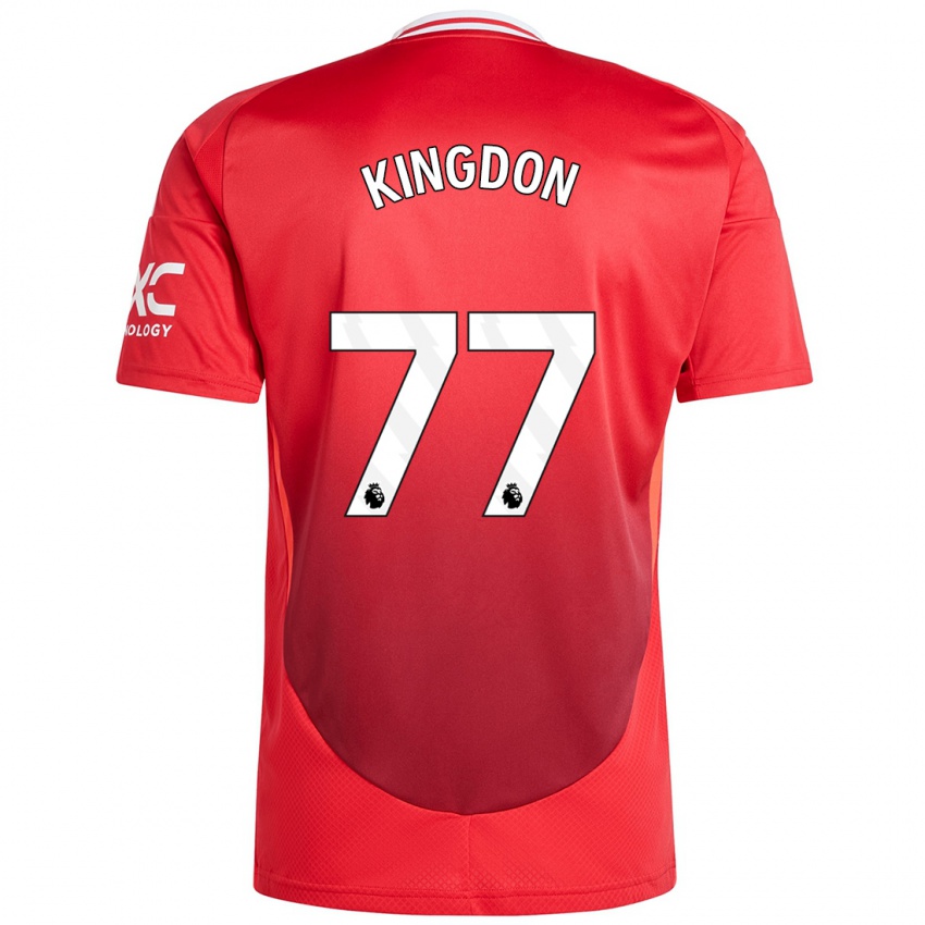 Kinderen Jack Kingdon #77 Felrood Thuisshirt Thuistenue 2024/25 T-Shirt