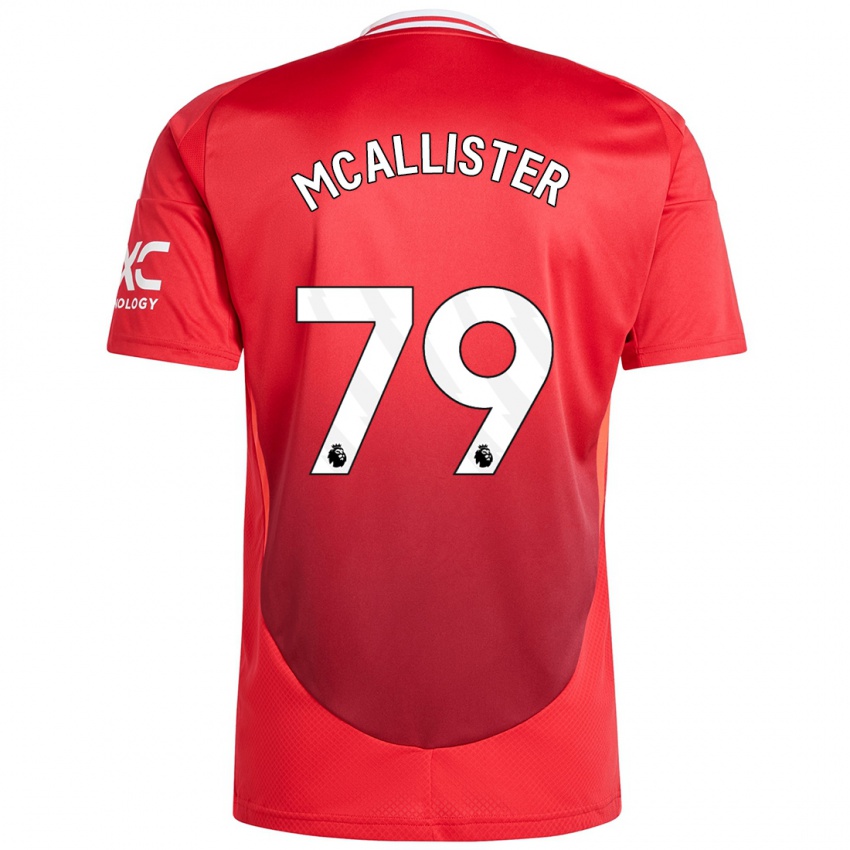 Kinderen Finley Mcallister #79 Felrood Thuisshirt Thuistenue 2024/25 T-Shirt