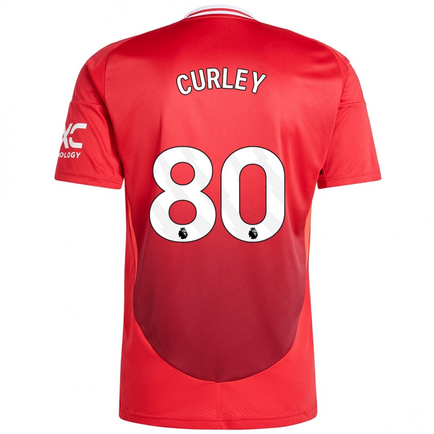 Kinderen Ruben Curley #80 Felrood Thuisshirt Thuistenue 2024/25 T-Shirt