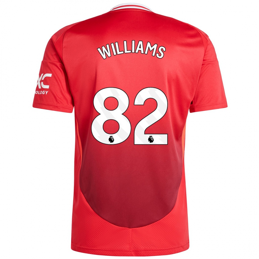 Kinderen Ethan Williams #82 Felrood Thuisshirt Thuistenue 2024/25 T-Shirt