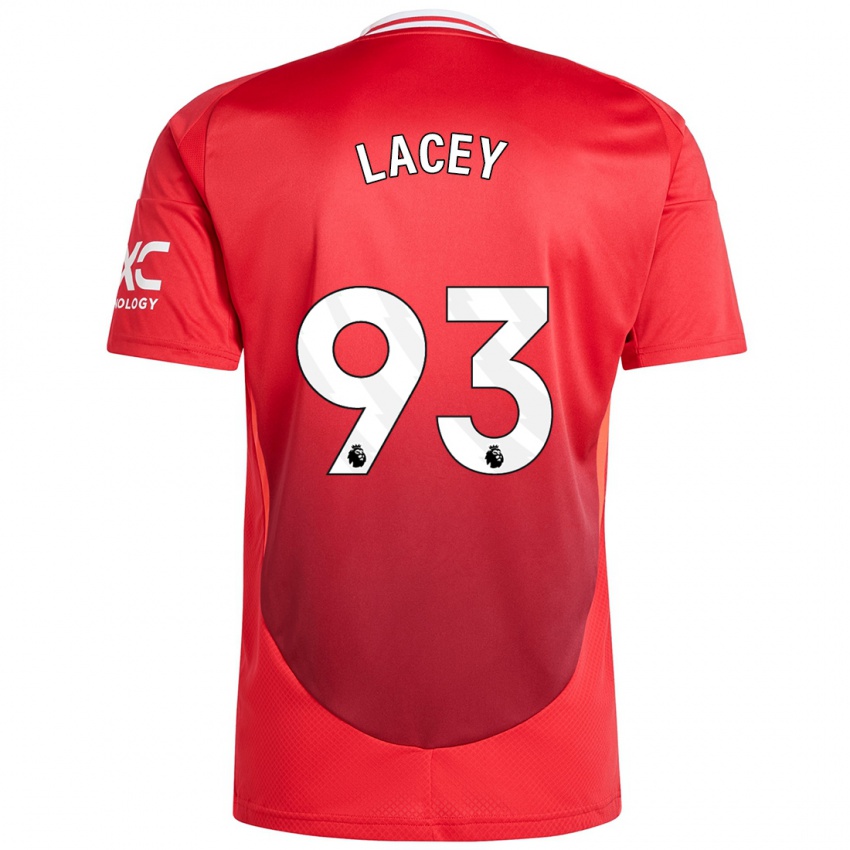 Kinderen Shea Lacey #93 Felrood Thuisshirt Thuistenue 2024/25 T-Shirt