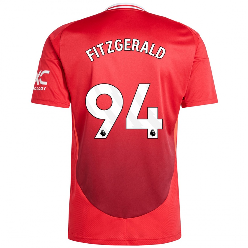 Kinderen Jayce Fitzgerald #94 Felrood Thuisshirt Thuistenue 2024/25 T-Shirt