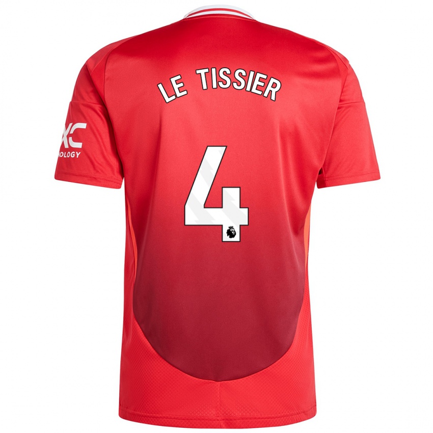 Kinderen Maya Le Tissier #4 Felrood Thuisshirt Thuistenue 2024/25 T-Shirt