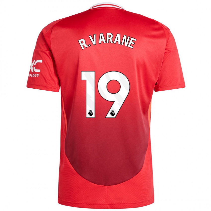 Kinderen Raphael Varane #19 Felrood Thuisshirt Thuistenue 2024/25 T-Shirt