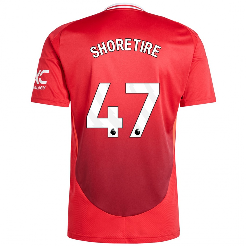 Kinderen Shola Shoretire #47 Felrood Thuisshirt Thuistenue 2024/25 T-Shirt