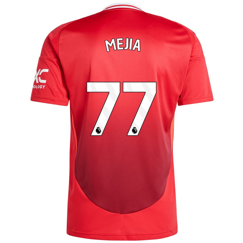 Kinderen Mateo Mejia #77 Felrood Thuisshirt Thuistenue 2024/25 T-Shirt