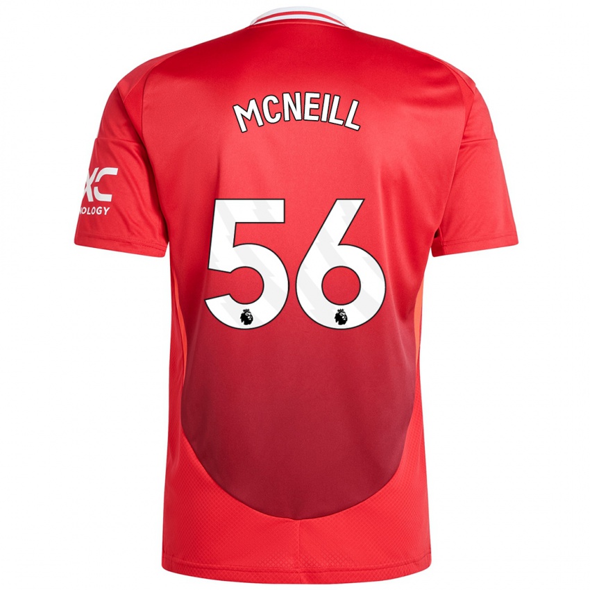 Kinderen Charlie Mcneill #56 Felrood Thuisshirt Thuistenue 2024/25 T-Shirt