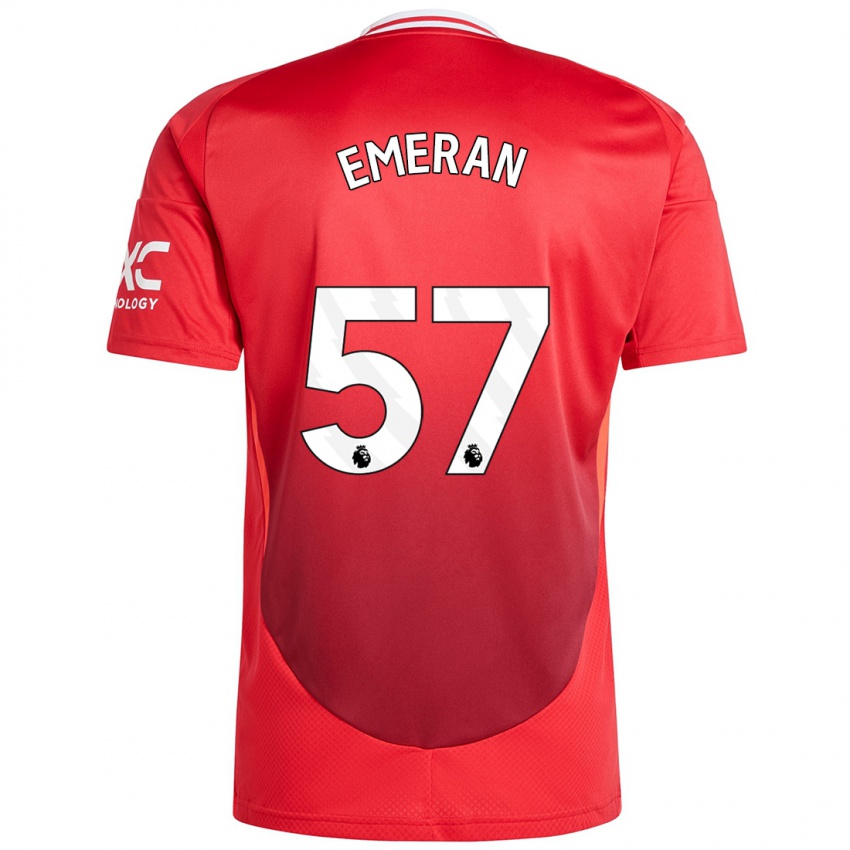 Kinderen Noam Emeran #57 Felrood Thuisshirt Thuistenue 2024/25 T-Shirt