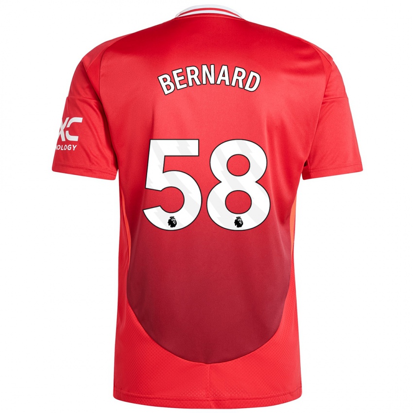 Kinderen Bernard #58 Felrood Thuisshirt Thuistenue 2024/25 T-Shirt