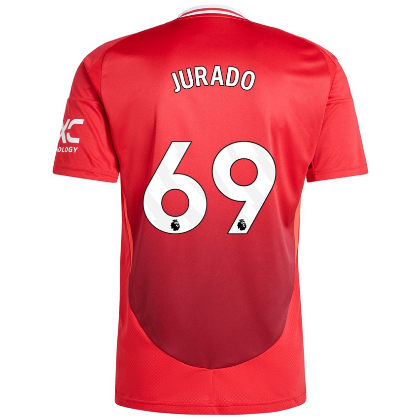 Kinderen Marc Jurado #69 Felrood Thuisshirt Thuistenue 2024/25 T-Shirt