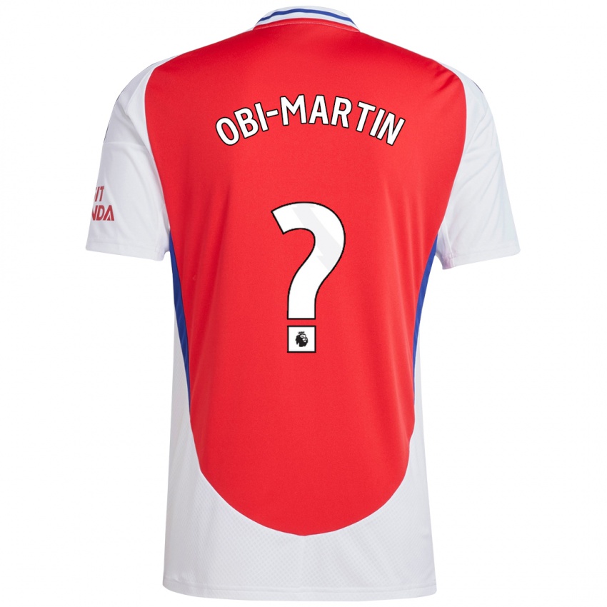 Kinderen Chido Obi-Martin #0 Rood Wit Thuisshirt Thuistenue 2024/25 T-Shirt