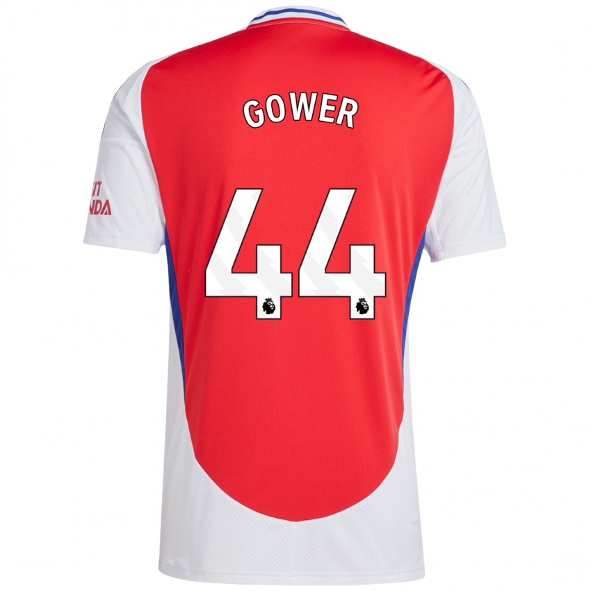 Kinderen Jimi Gower #44 Rood Wit Thuisshirt Thuistenue 2024/25 T-Shirt