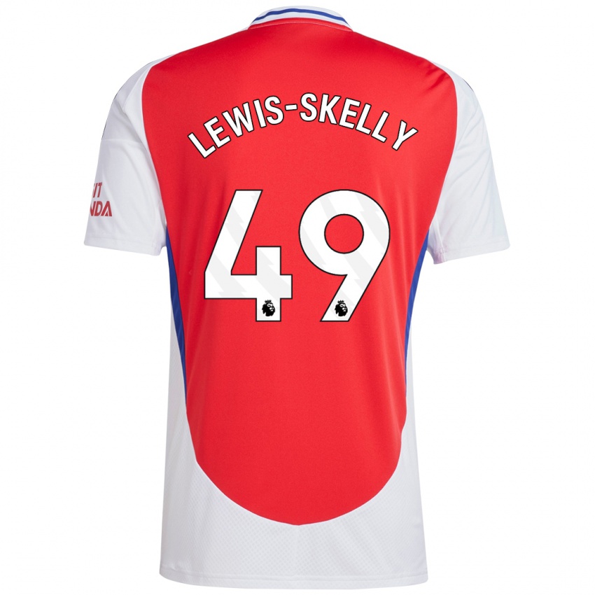 Kinderen Myles Lewis-Skelly #49 Rood Wit Thuisshirt Thuistenue 2024/25 T-Shirt