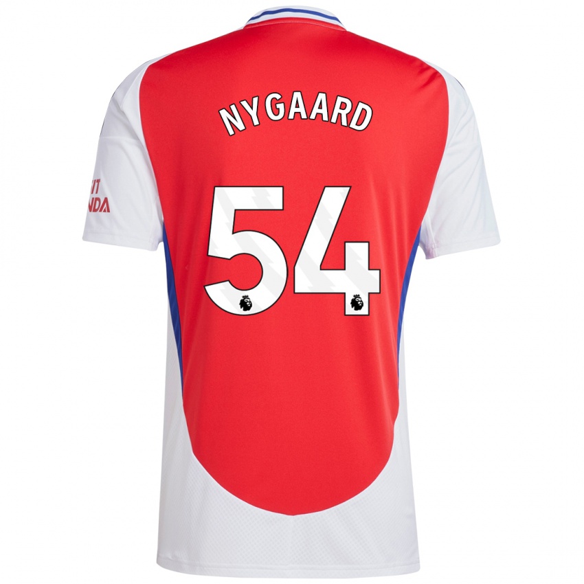 Kinderen Lucas Nygaard #54 Rood Wit Thuisshirt Thuistenue 2024/25 T-Shirt