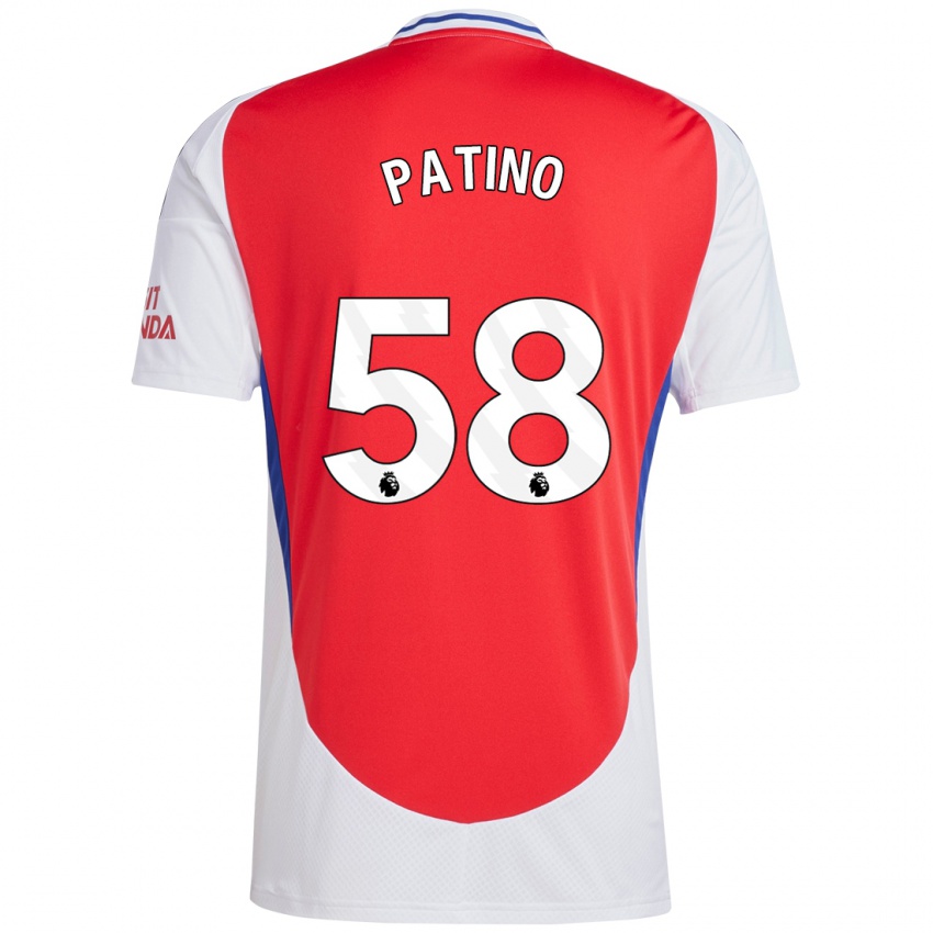 Kinderen Charlie Patino #58 Rood Wit Thuisshirt Thuistenue 2024/25 T-Shirt