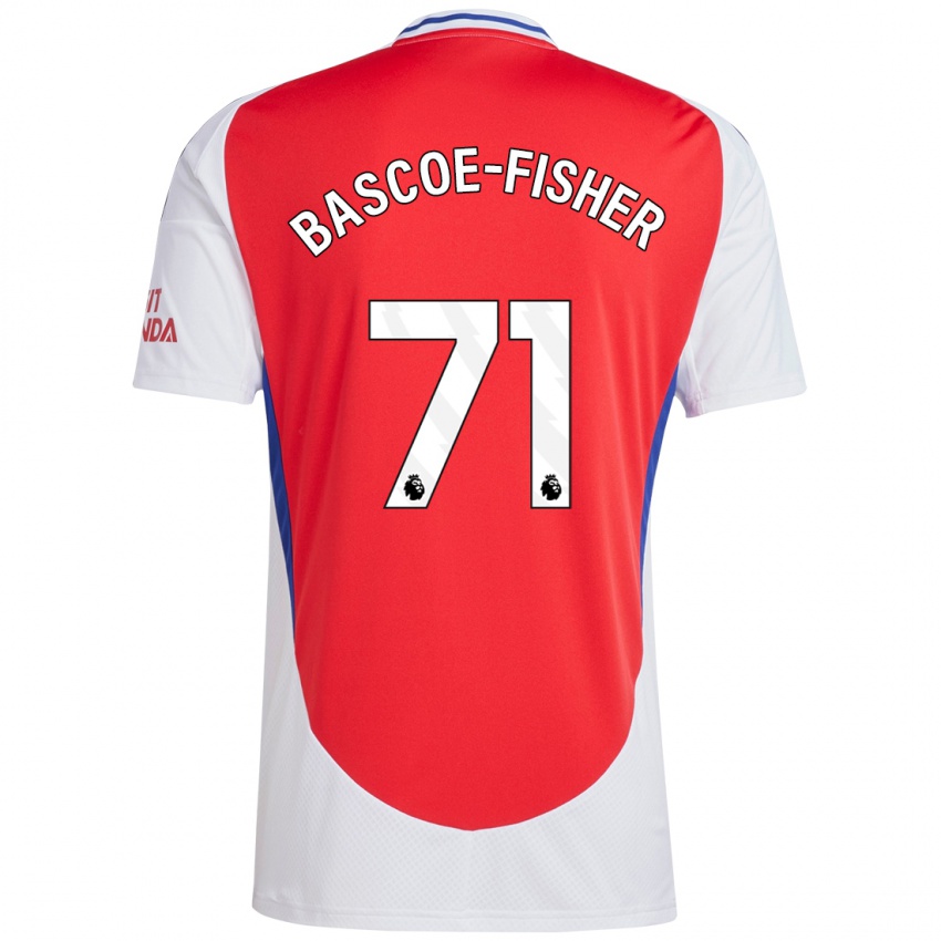 Kinderen Jakai Bascoe-Fisher #71 Rood Wit Thuisshirt Thuistenue 2024/25 T-Shirt