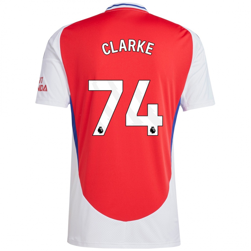 Kinderen Brayden Clarke #74 Rood Wit Thuisshirt Thuistenue 2024/25 T-Shirt