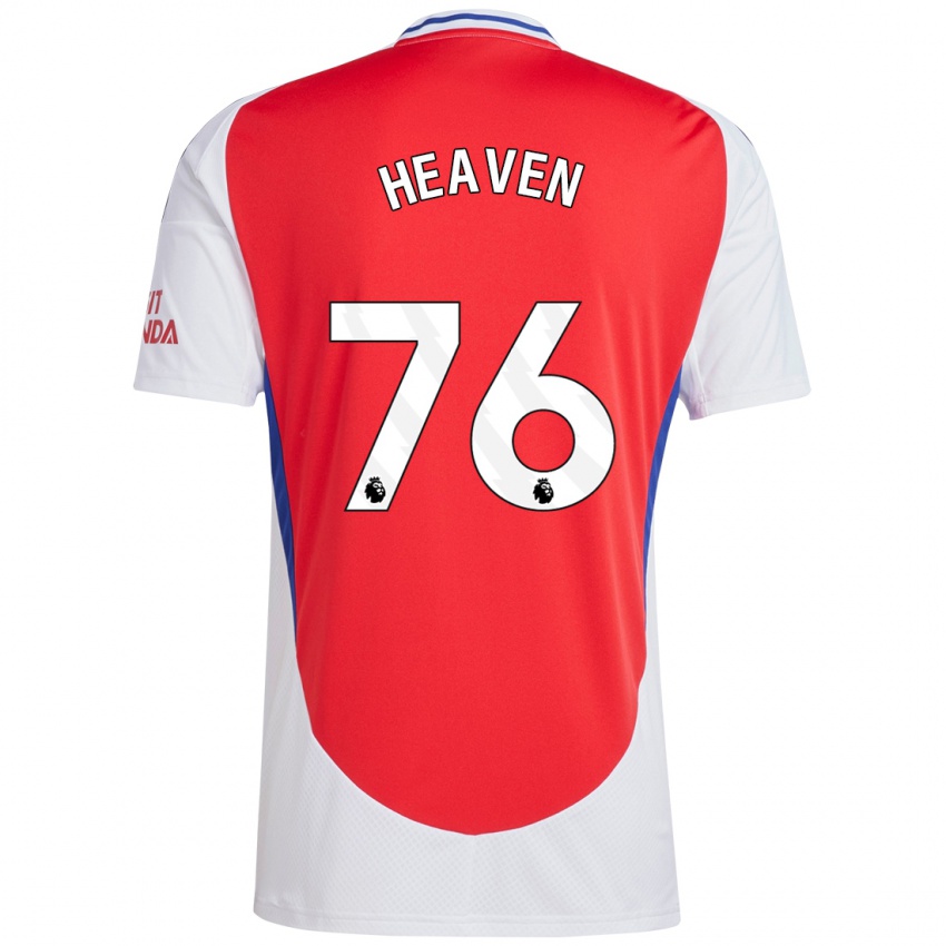 Kinderen Ayden Heaven #76 Rood Wit Thuisshirt Thuistenue 2024/25 T-Shirt