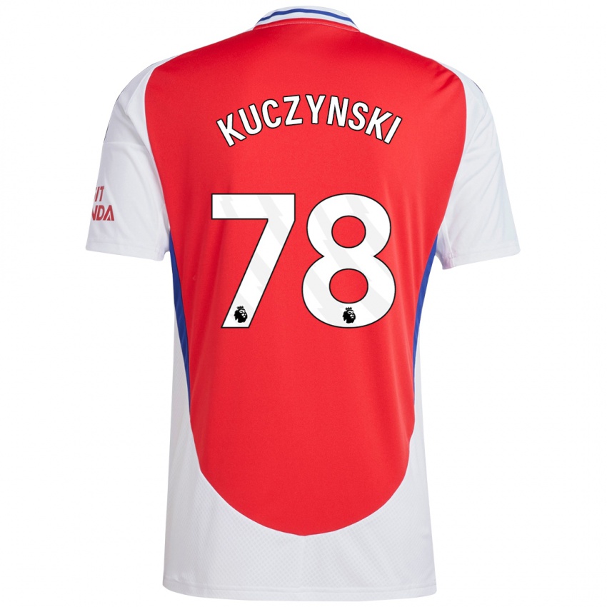 Kinderen Max Kuczynski #78 Rood Wit Thuisshirt Thuistenue 2024/25 T-Shirt