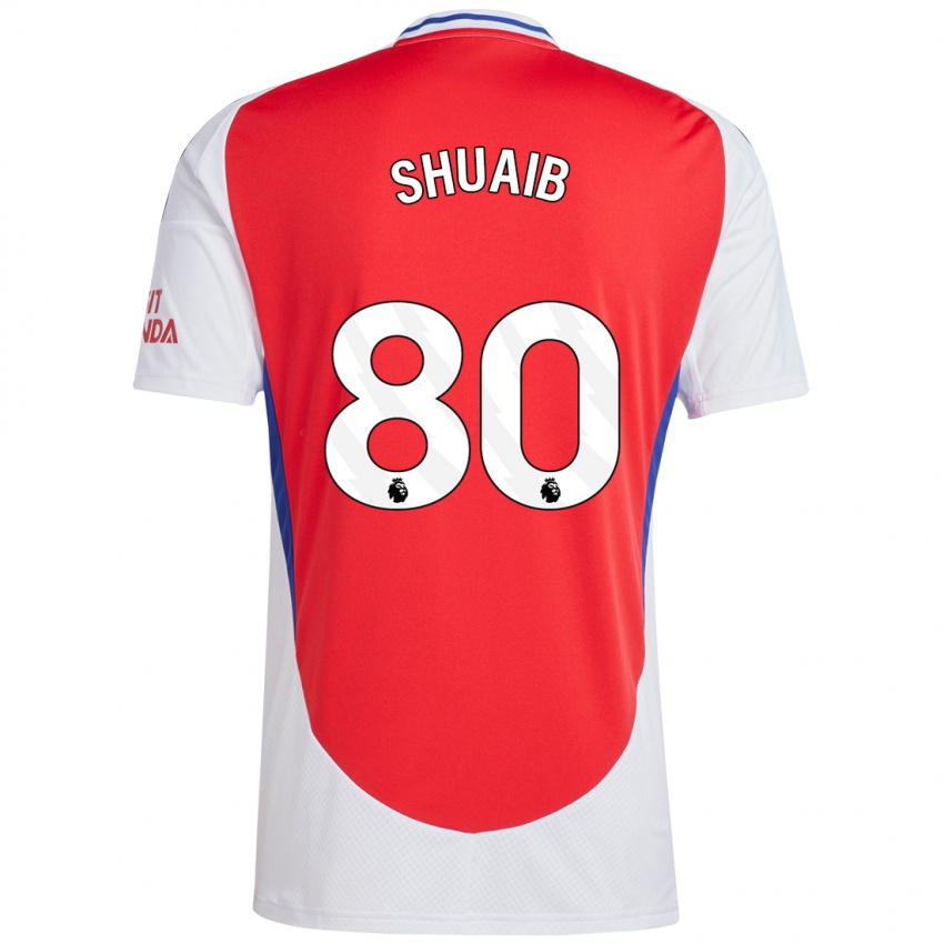 Kinderen Zac Shuaib #80 Rood Wit Thuisshirt Thuistenue 2024/25 T-Shirt