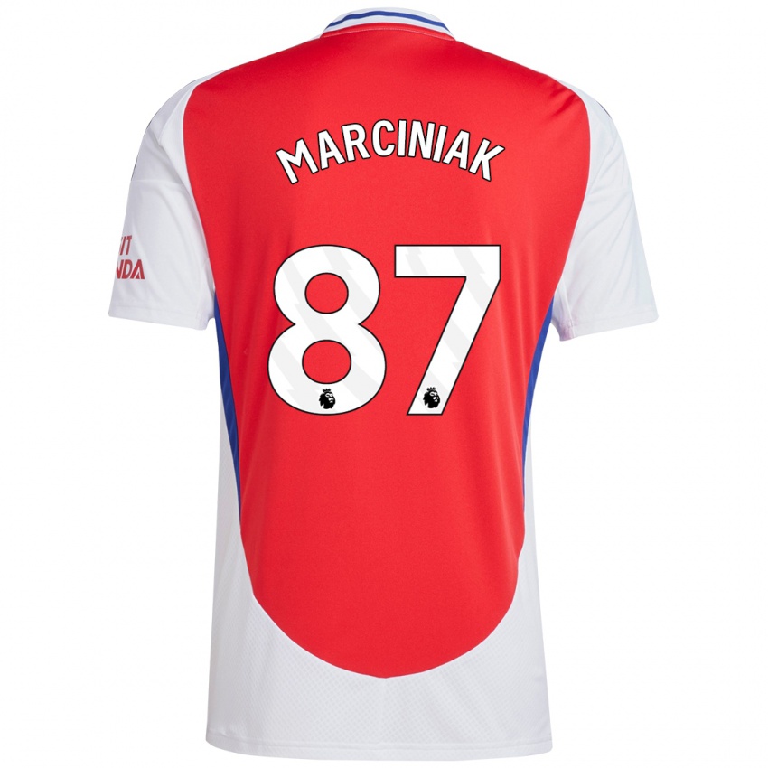 Kinderen Alex Marciniak #87 Rood Wit Thuisshirt Thuistenue 2024/25 T-Shirt