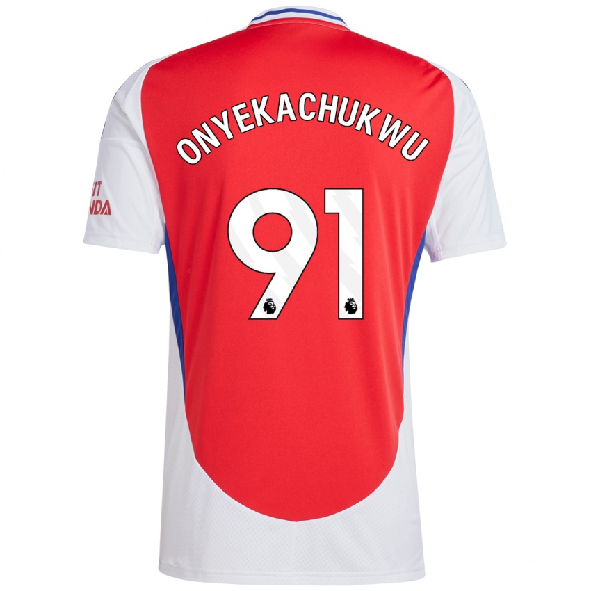 Kinderen Samuel Onyekachukwu #91 Rood Wit Thuisshirt Thuistenue 2024/25 T-Shirt