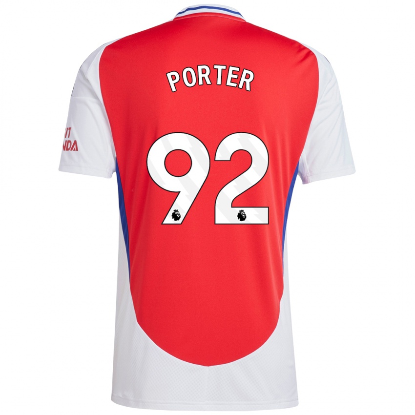 Kinderen Jack Porter #92 Rood Wit Thuisshirt Thuistenue 2024/25 T-Shirt