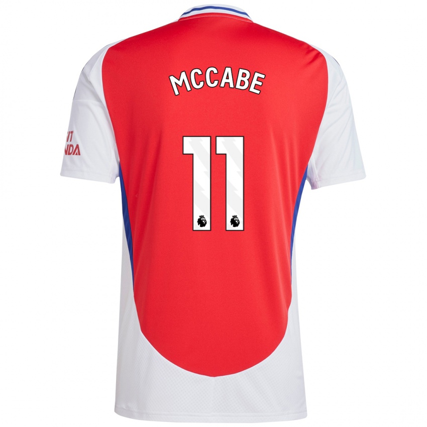 Kinderen Katie Mccabe #11 Rood Wit Thuisshirt Thuistenue 2024/25 T-Shirt