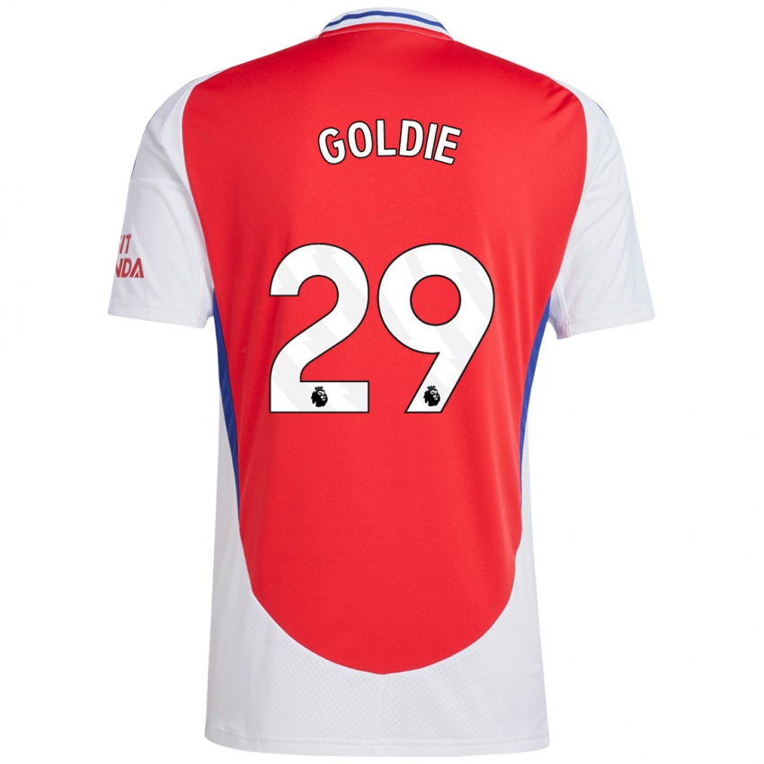 Kinderen Teyah Goldie #29 Rood Wit Thuisshirt Thuistenue 2024/25 T-Shirt