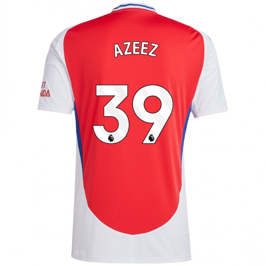 Kinderen Miguel Azeez #39 Rood Wit Thuisshirt Thuistenue 2024/25 T-Shirt