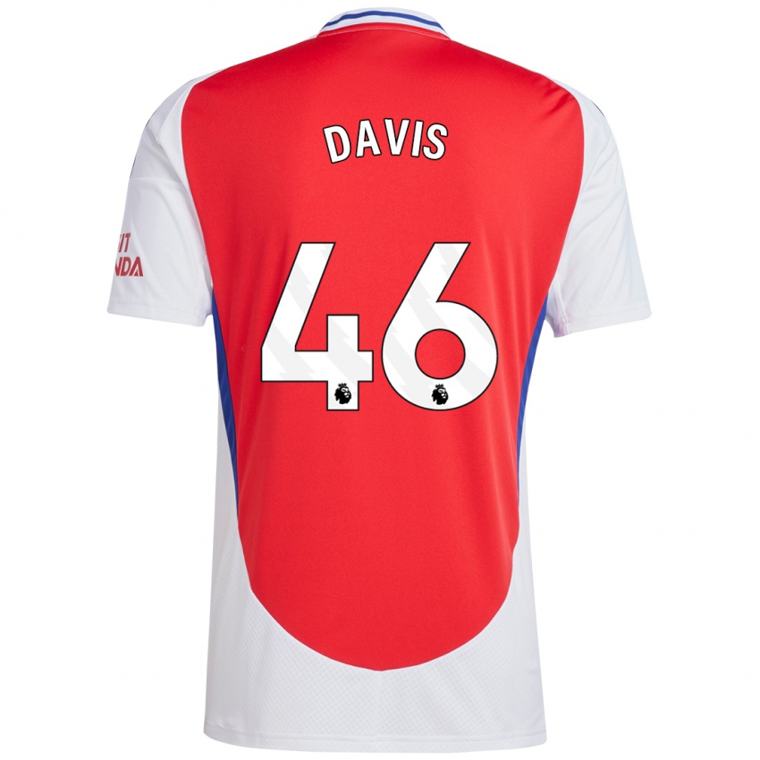 Kinderen Timi Davis #46 Rood Wit Thuisshirt Thuistenue 2024/25 T-Shirt