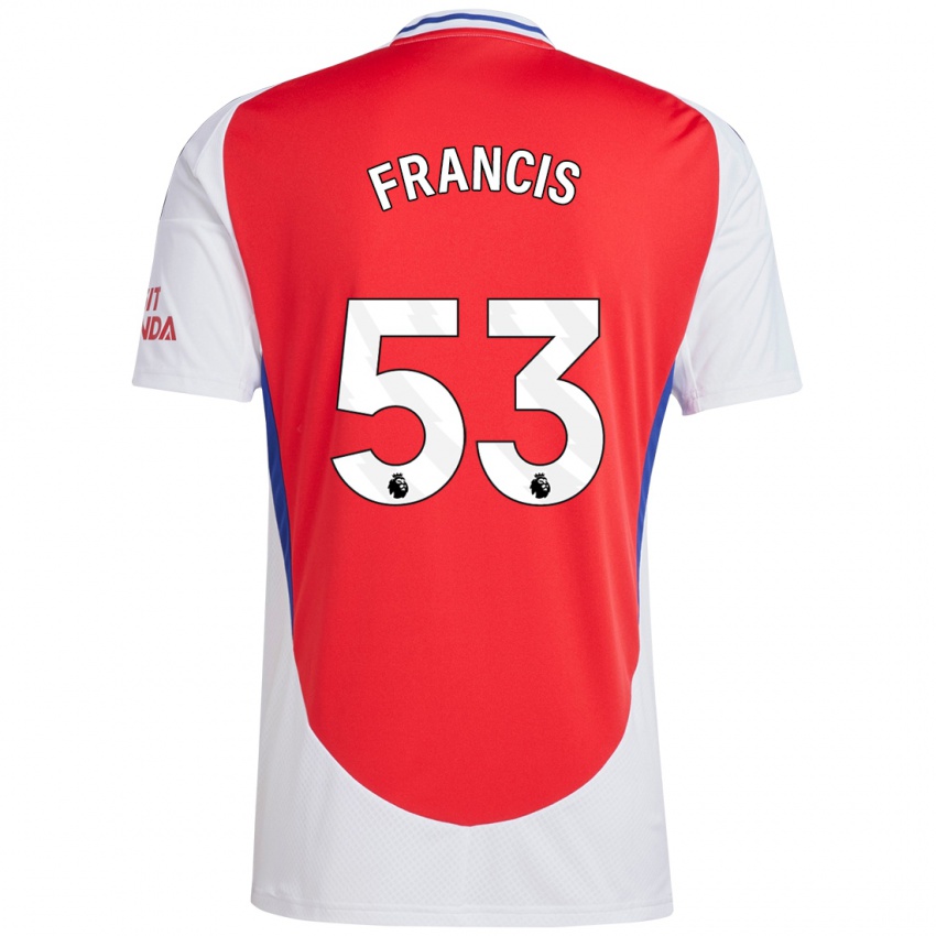 Kinderen Jack Henry Francis #53 Rood Wit Thuisshirt Thuistenue 2024/25 T-Shirt