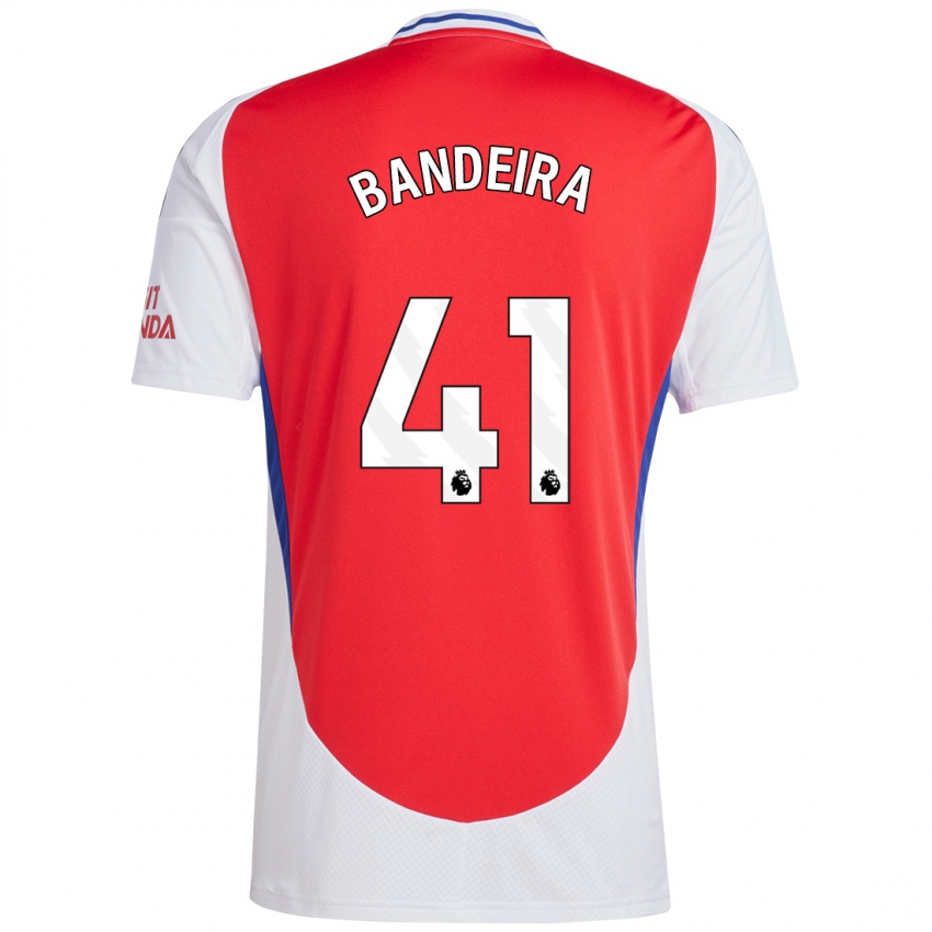 Kinderen Mauro Bandeira #41 Rood Wit Thuisshirt Thuistenue 2024/25 T-Shirt