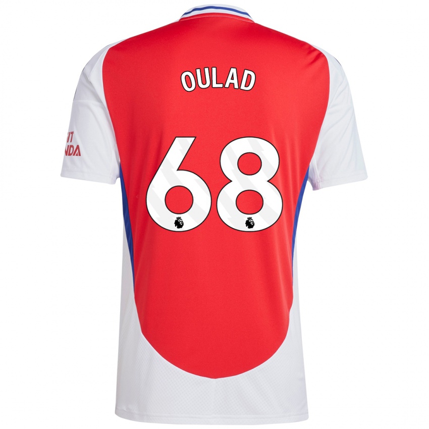 Kinderen Salah-Eddine Oulad M'hand #68 Rood Wit Thuisshirt Thuistenue 2024/25 T-Shirt