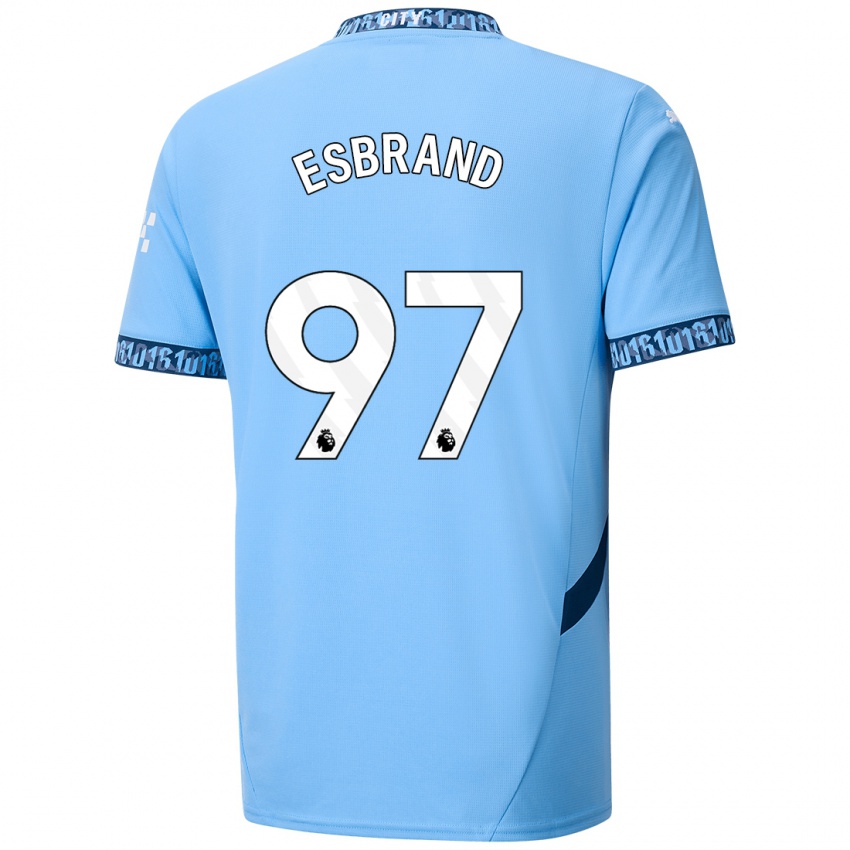 Kinderen Josh Wilson-Esbrand #97 Marineblauw Thuisshirt Thuistenue 2024/25 T-Shirt