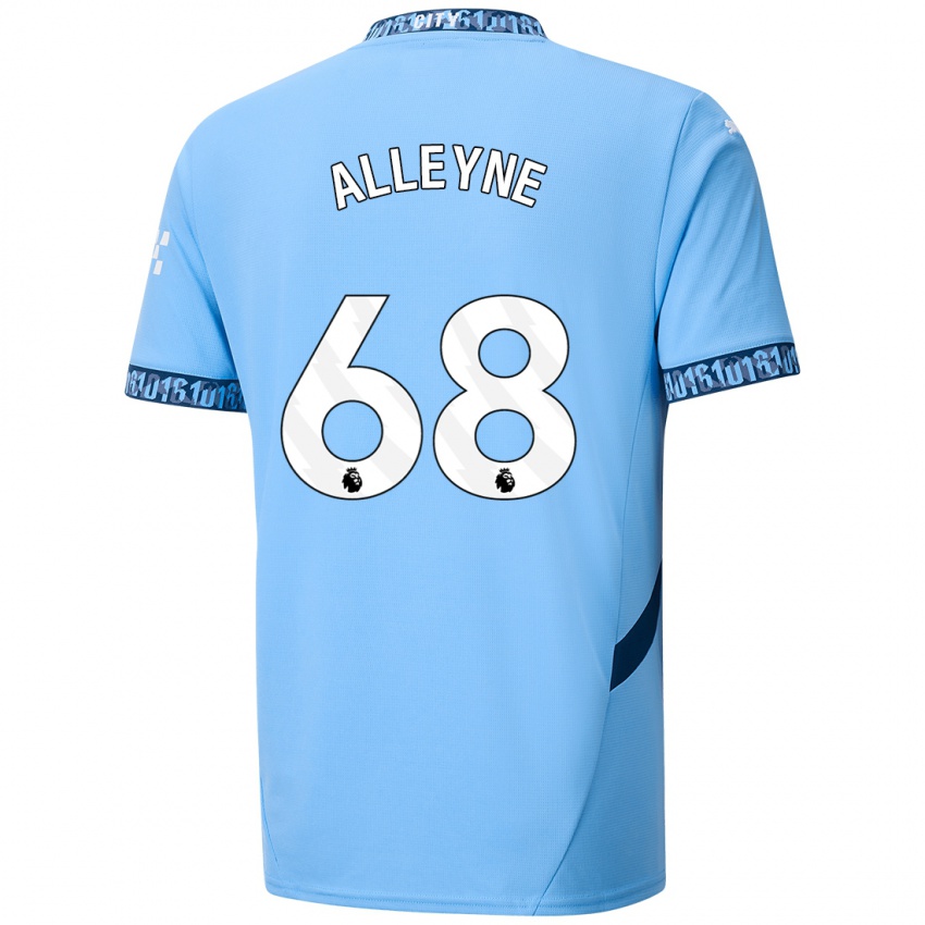 Kinderen Max Alleyne #68 Marineblauw Thuisshirt Thuistenue 2024/25 T-Shirt