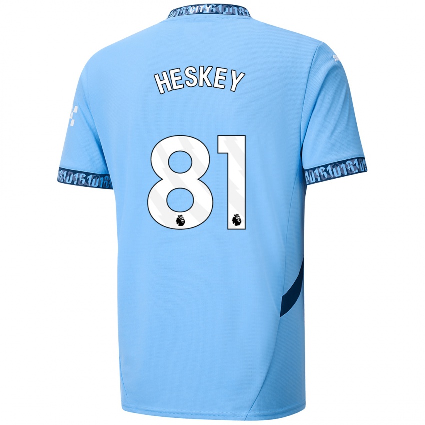 Kinderen Jaden Heskey #81 Marineblauw Thuisshirt Thuistenue 2024/25 T-Shirt