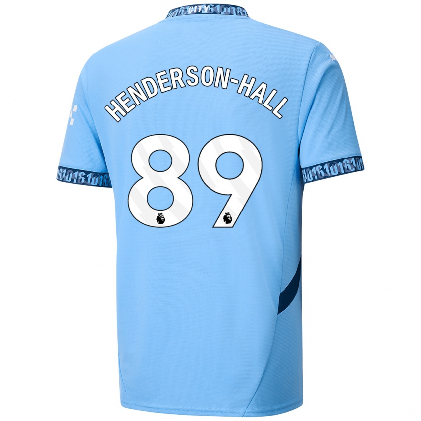 Kinderen Matty Henderson-Hall #89 Marineblauw Thuisshirt Thuistenue 2024/25 T-Shirt