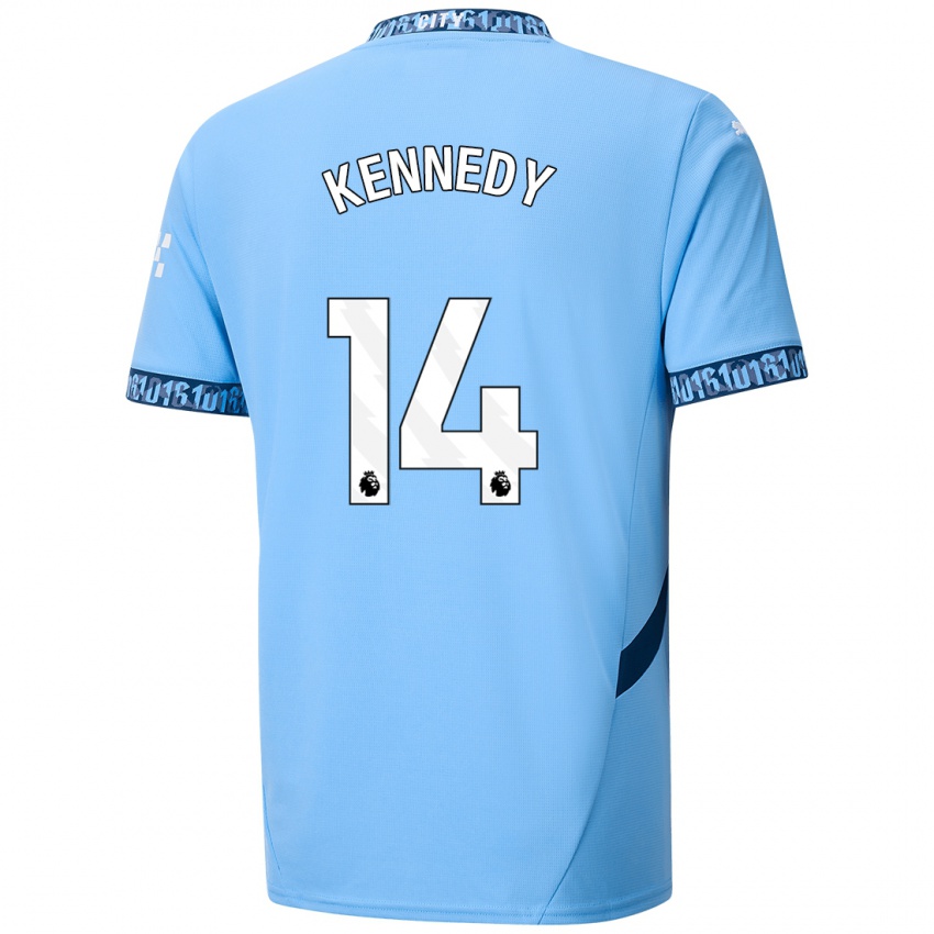 Kinderen Alanna Kennedy #14 Marineblauw Thuisshirt Thuistenue 2024/25 T-Shirt