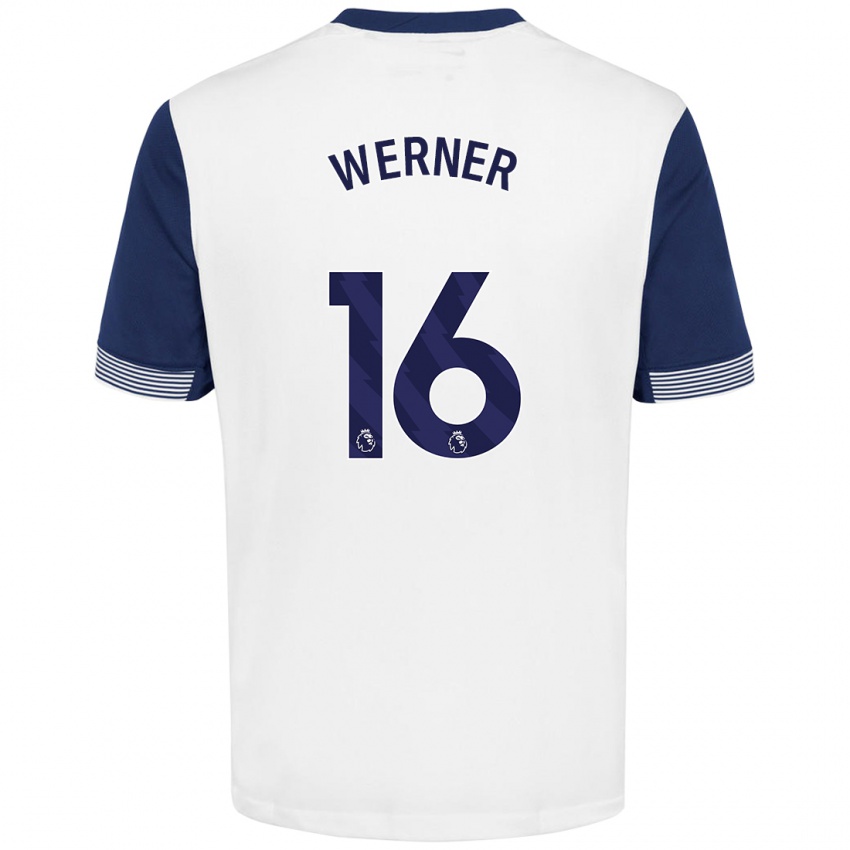 Kinderen Timo Werner #16 Wit Blauw Thuisshirt Thuistenue 2024/25 T-Shirt