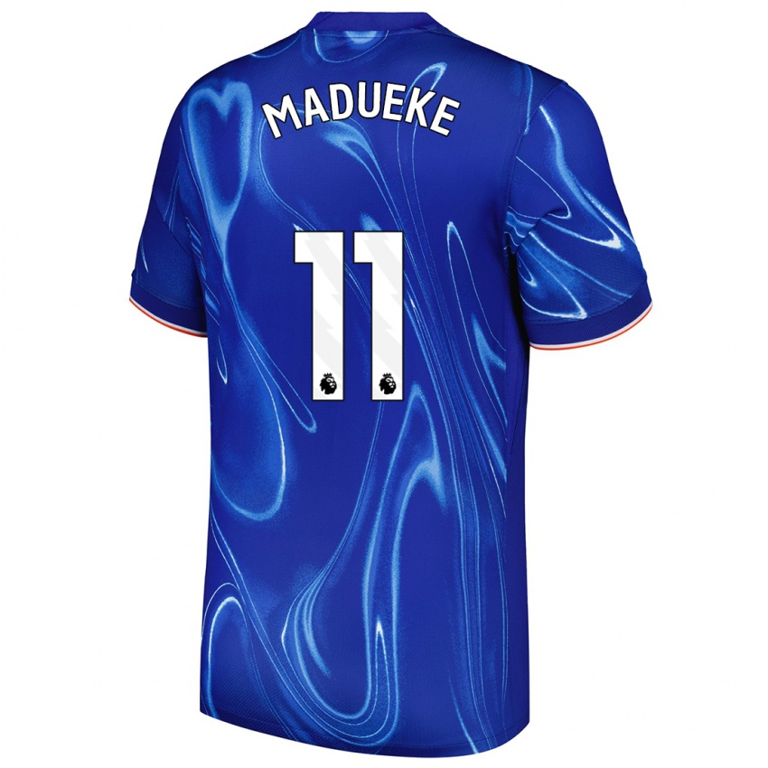 Kinderen Noni Madueke #11 Blauw Wit Thuisshirt Thuistenue 2024/25 T-Shirt