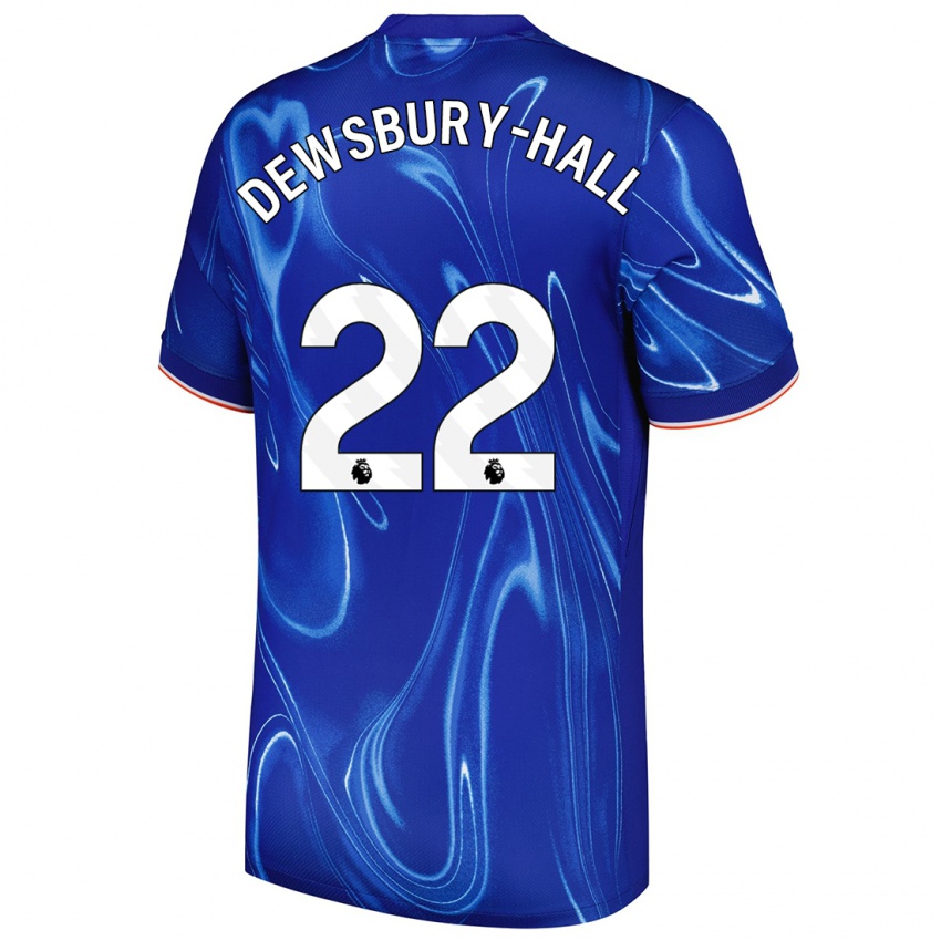 Kinderen Kiernan Dewsbury-Hall #22 Blauw Wit Thuisshirt Thuistenue 2024/25 T-Shirt