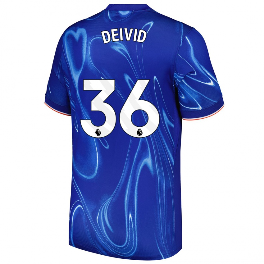 Kinderen Deivid Washington #36 Blauw Wit Thuisshirt Thuistenue 2024/25 T-Shirt