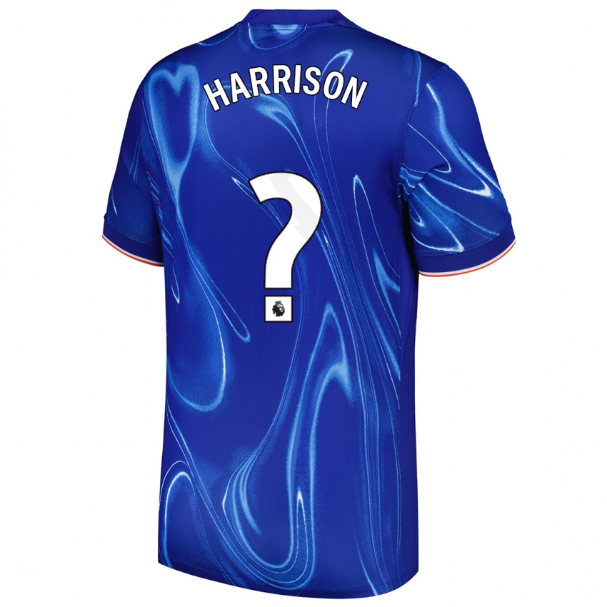 Kinderen Ollie Harrison #0 Blauw Wit Thuisshirt Thuistenue 2024/25 T-Shirt