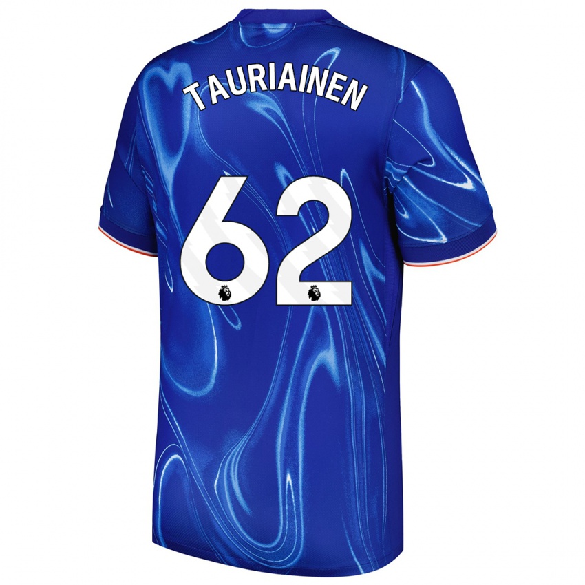 Kinderen Jimi Tauriainen #62 Blauw Wit Thuisshirt Thuistenue 2024/25 T-Shirt