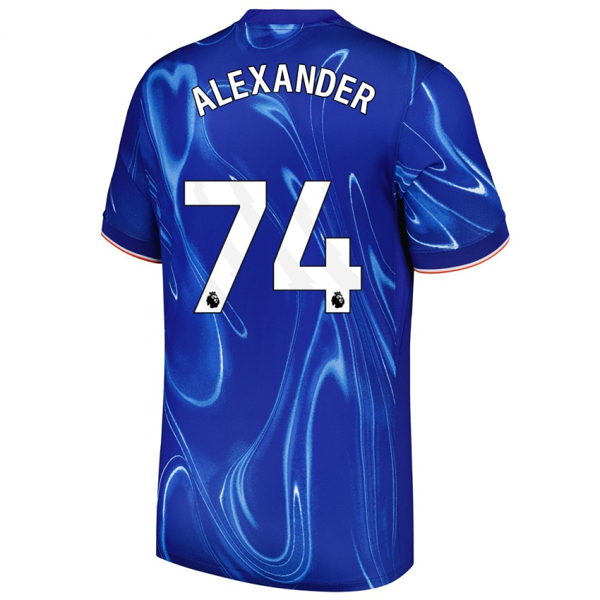 Kinderen Reiss Alexander Russell-Denny #74 Blauw Wit Thuisshirt Thuistenue 2024/25 T-Shirt